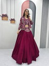PC 559 Vichitra Silk Lehenga With Blouse Jeket Wholesale Suppliers In Mumbai